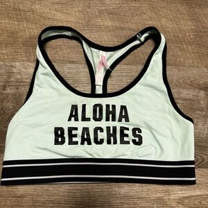 PINK Victorias Secret Aloha Beaches Sports Bra Size Medium